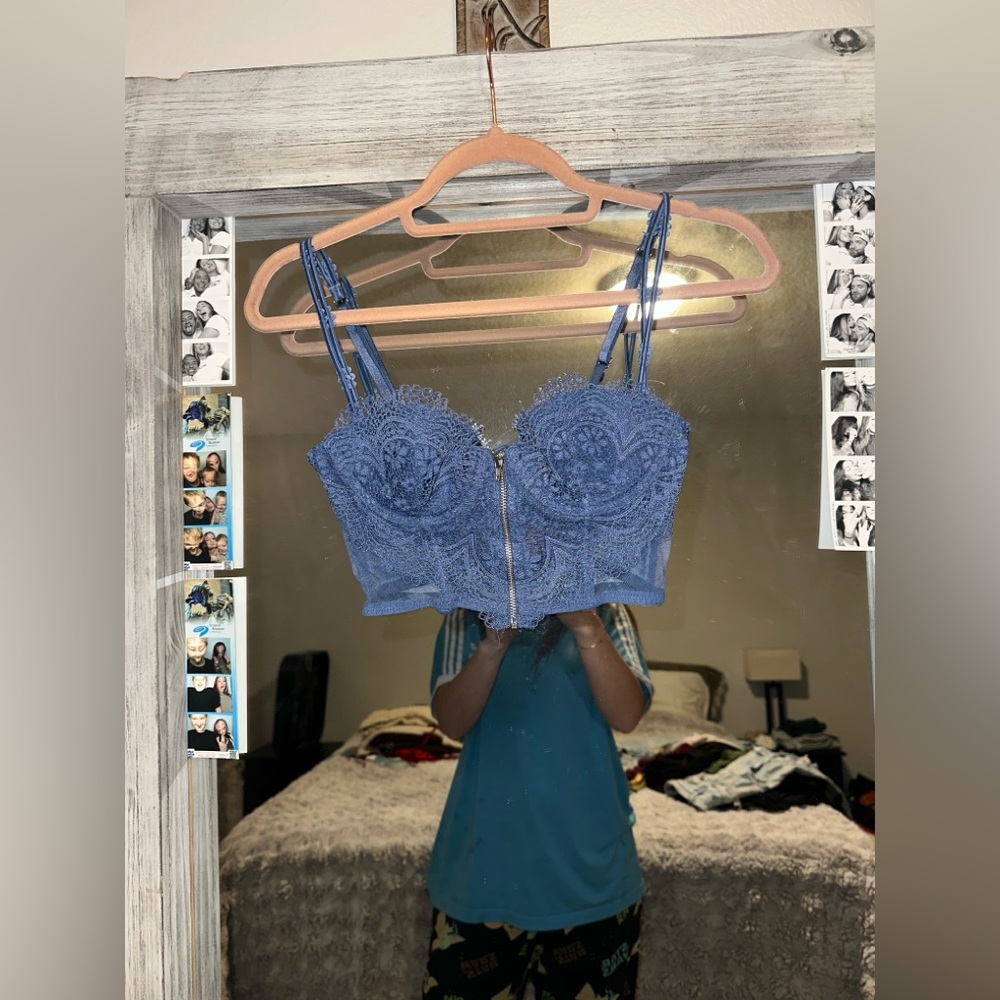 Victoria's Secret Royal Blue Lace Bustier